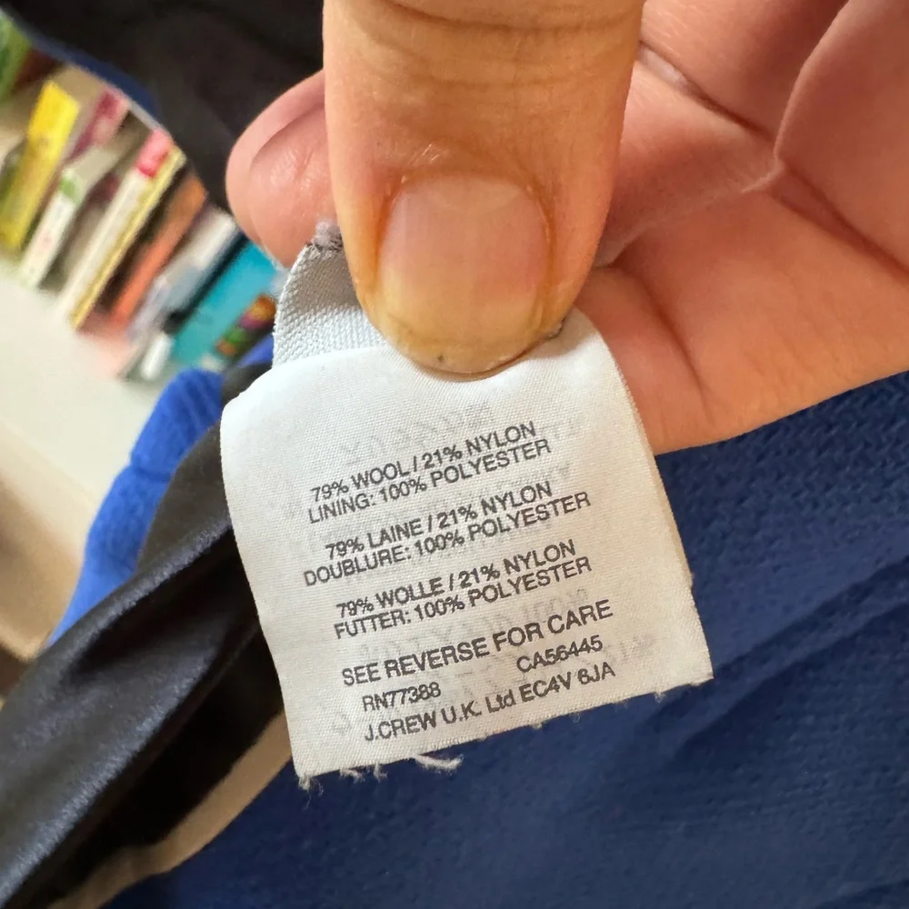 J.CREW STADIUM-CLOTH COCOON COAT, B2770 - Picture 4 of 7